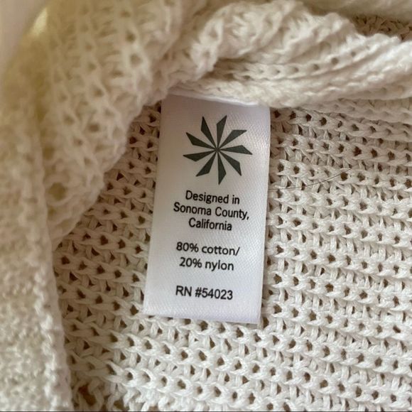 Athleta White Knitted Light Sweater - Size: Medium - Picture 6 of 10